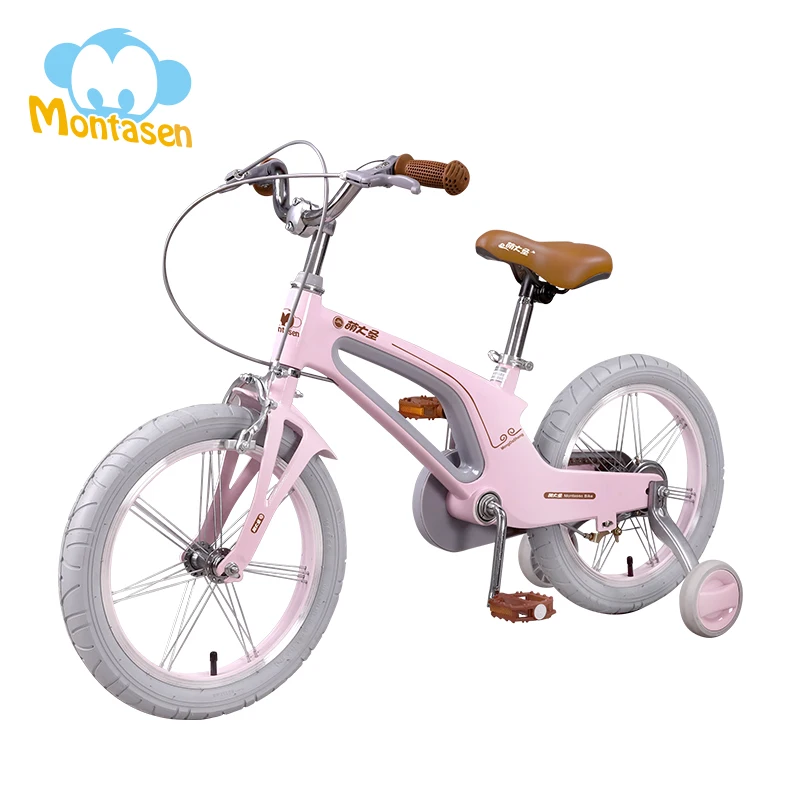 14 16 Inch Children's Balance Bike Magnesium Alloy Lightweight Cycle Detachable Auxiliary Wheel Bike for Kids Bicycle with Gift