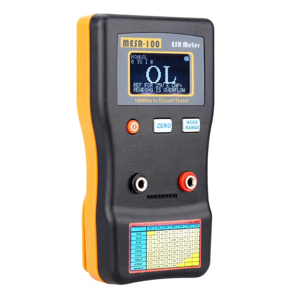 

MESR 100 Measuring Tools Capacitance Meter Multifunctional Internal Resistance Tester Universal Portable Professional Digital