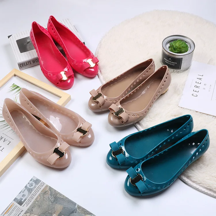 

Fresh Summer Women Sandals PVC Jelly Shoes for Walking Fashion Sweet Pumps Shoes for Women Adults Square Heel