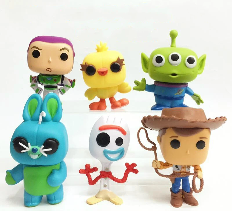 

Funko Pop 6pcs/set Cartoon Movie Toys Story Woody Buzz Lightyear Alien Figure Model Toy