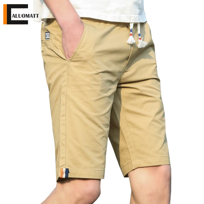 Casual Shorts Sweatpants Drawstring Korea-Style Bermuda Classic Fashion Summer Brand