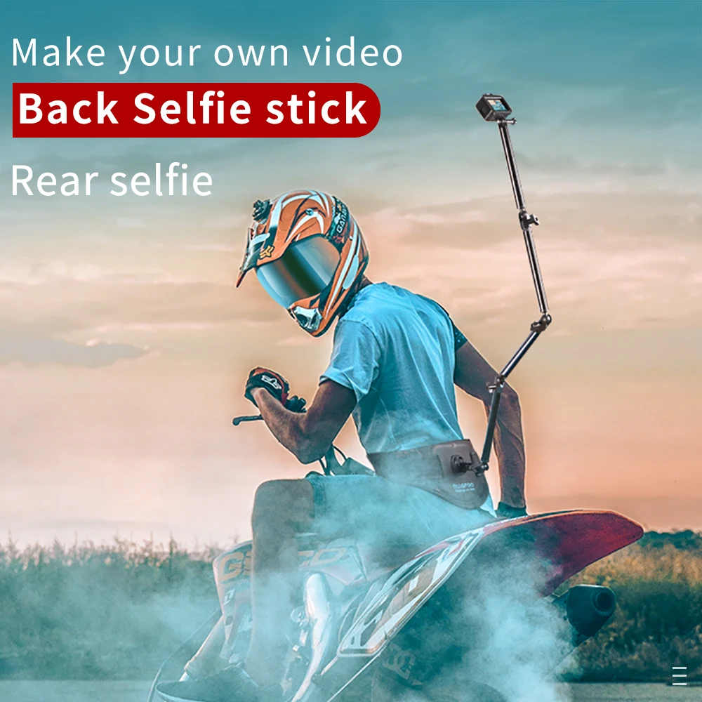 Носимый ремень Пояс задняя планка монопод кронштейн для GoPro Hero 5 6 7 8 9 Max Insta360 ONE X R Yi