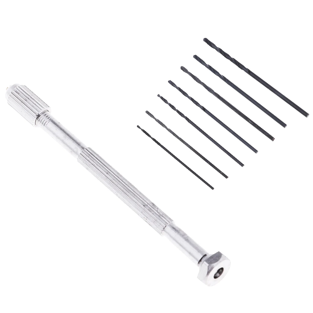 Modelo DIY herramienta de mano 0,9-1,5mm taladro con cabeza 7x para 1/144 Gundam figura de juguete
