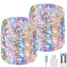 USB 8 Modes Remote LED String Lights Fairy Light Outdoor For Patio Garden Home Christmas Tree Wedding Decoration(5/10/20/30M)