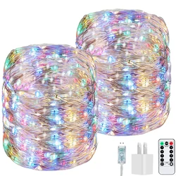USB 8 Modes Remote LED String Lights Fairy Light Outdoor For Patio Garden Home Christmas Tree Wedding Decoration(5/10/20/30M)