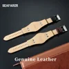 genuine Leather Watch Strap For Fossil CH2564 CH2565 CH2891CH3051 wristband 22mm black brown tray watchband with rivet style ► Photo 2/6