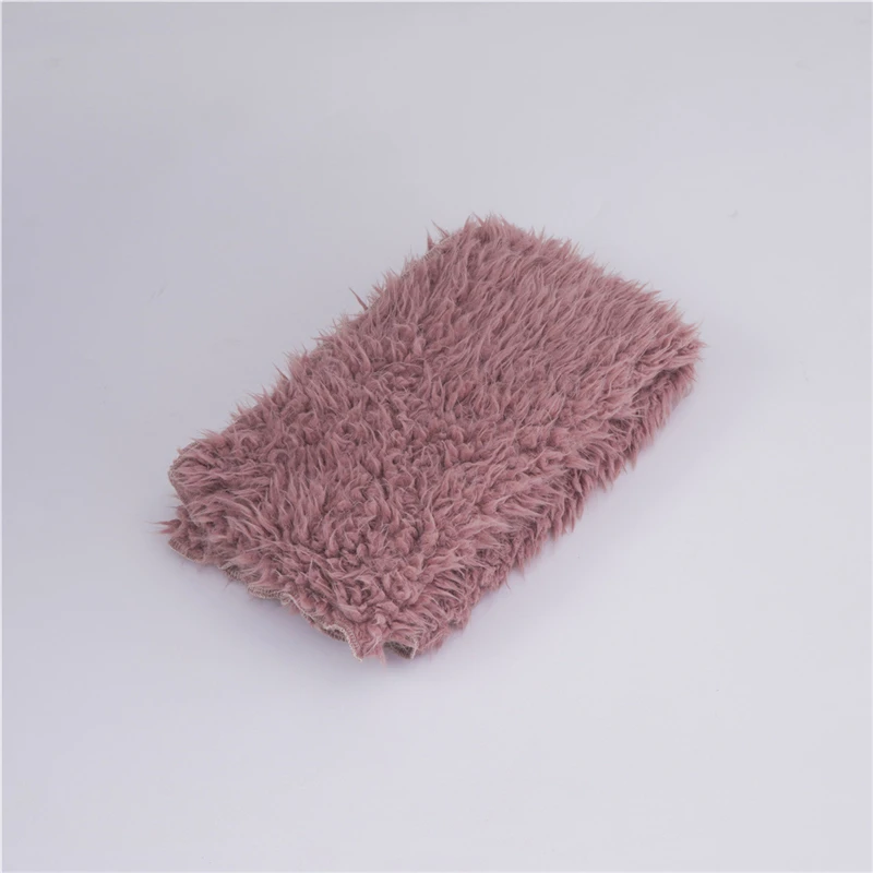 55*80cm Newbron Baby Photography Blanket Faux Fur Pads Plush Infant Soft Blankets Photo Props Basket Filler 3
