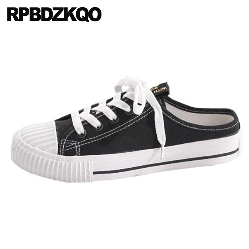 white canvas sandals