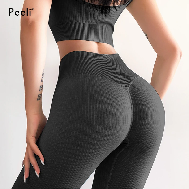 ribbed gym leggings