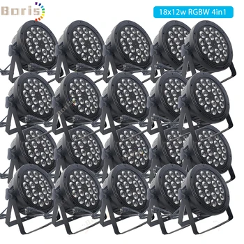 

20pcs/lot,LED 18x12W Wash Par Light RGBW 4in1 DMX512 Control Stage Effect Lighting For DJ Disco Ball Bar Party Stroboscope