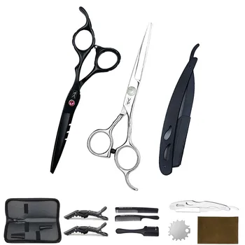 

6.0" 17cm JP 440C Hairdressing Scissors Cutting Shears Thinning Scissors stainless steel Professional Hair Scissors