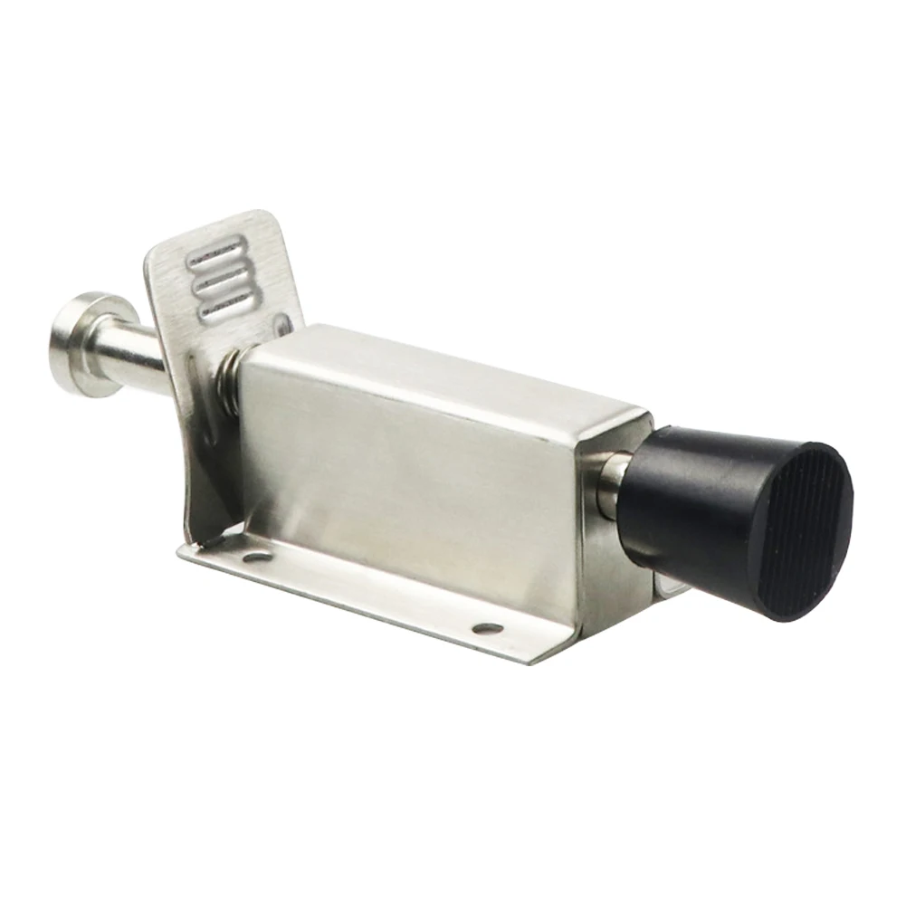 

Mounted Spring Loaded Rustproof Home Adjustable Foot Brake Stainless Steel Bathroom Door Stopper Holder Wedges Silver Durable