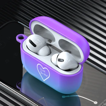 

HotColor Wireless Earphones PC Case Cute Cartoon Headset Box Shell Couples Shockproof Box Protective Cover for Apple Airpods Pro