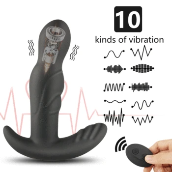 360 Degree Prostate Massager Rotating Anal Vibrator Male Masturbator Butt Plug Vibrators Sex Product For Men Prostate Stimulator 3