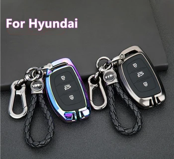 

Gift Car Key Case For Hyundai i10 i20 i30 HB20 IX25 IX35 IX45 TUCSON Avante Key Cover Holder Car Smart FOB Key Accessories