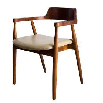 

American solid wood office chair simple modern employee computer chair visitor chair boss chair negotiation chair meeting room c