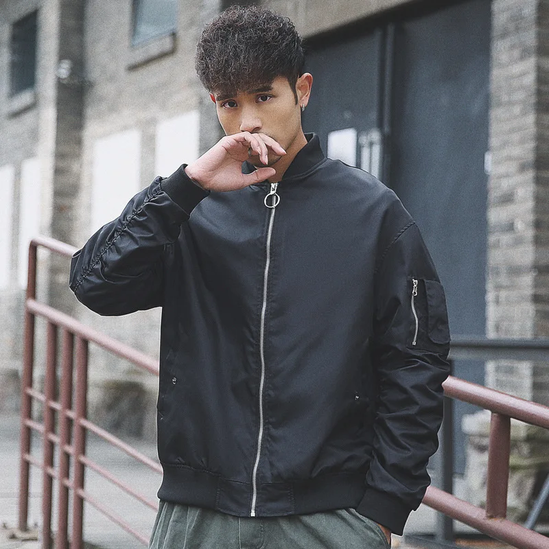  couple army green vintage retro bomber jackets windbreaker mens hip hop hipster biker pilot basebal
