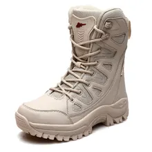 

Winter Boots Women Quality PU Round Toe Fashion Mid-Calf Motorcycle Boots Warm Plush Platform Shoes Zapatos Para Mujer