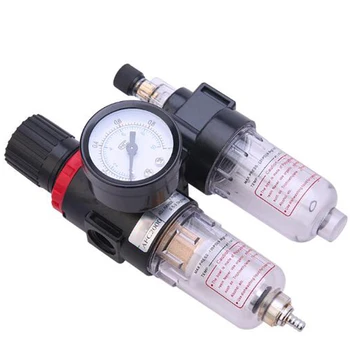 

1 X Air Source Treatment Filter Regulator With Pressure Gauge Lubricator Dryer