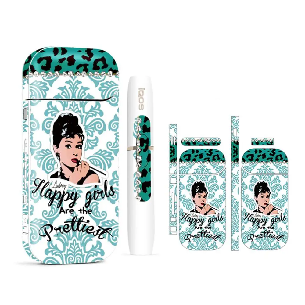 Мультяшный стикер Volcanee чехол для IQOS Обложка защита кожи 2 4 Plus электронная