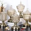 Nordic Storage Crystal Glass Bottle, Creative Candy Jar, Sugar Pot, Desktop Furnishing Article, Multi-use Home Decoration 2