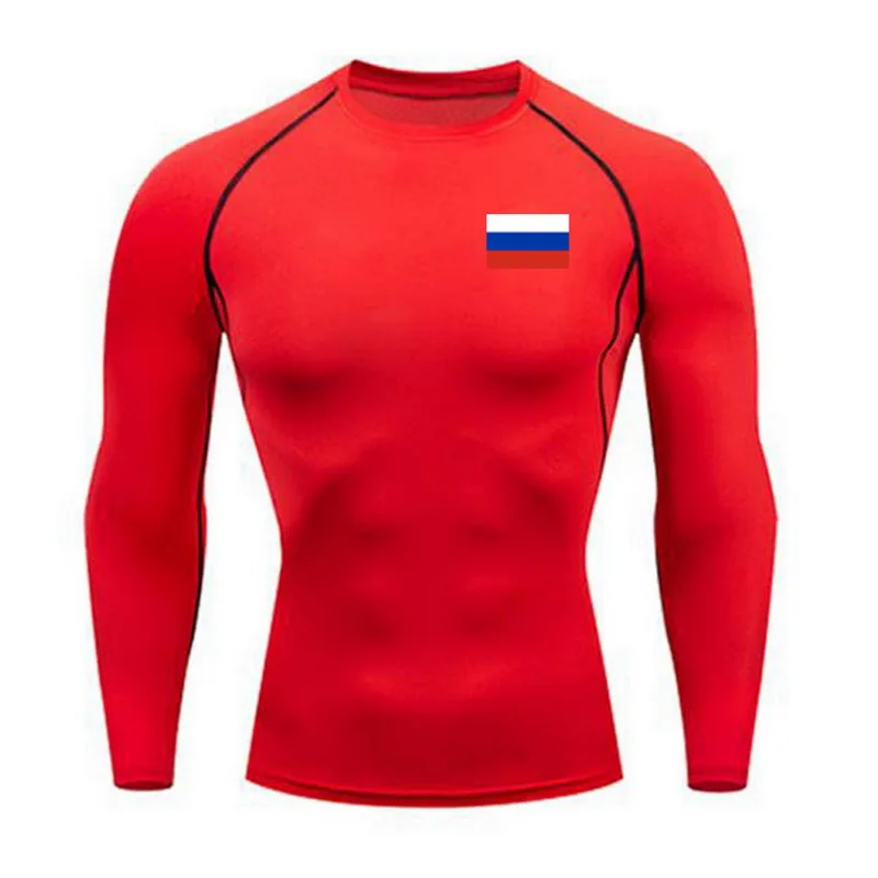 Training jogging new brand quick-drying T-shirt tights thermal underwear suit men's sports league national standard_08