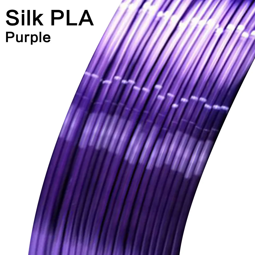 SILK-Purple Noulei 3d Ручка 10 метров блестящая PLA 1,75 мм 3d принтер нить шелковая текстура на ощупь материалы для печати 3 ручки нити - Цвет: SILK-Purple