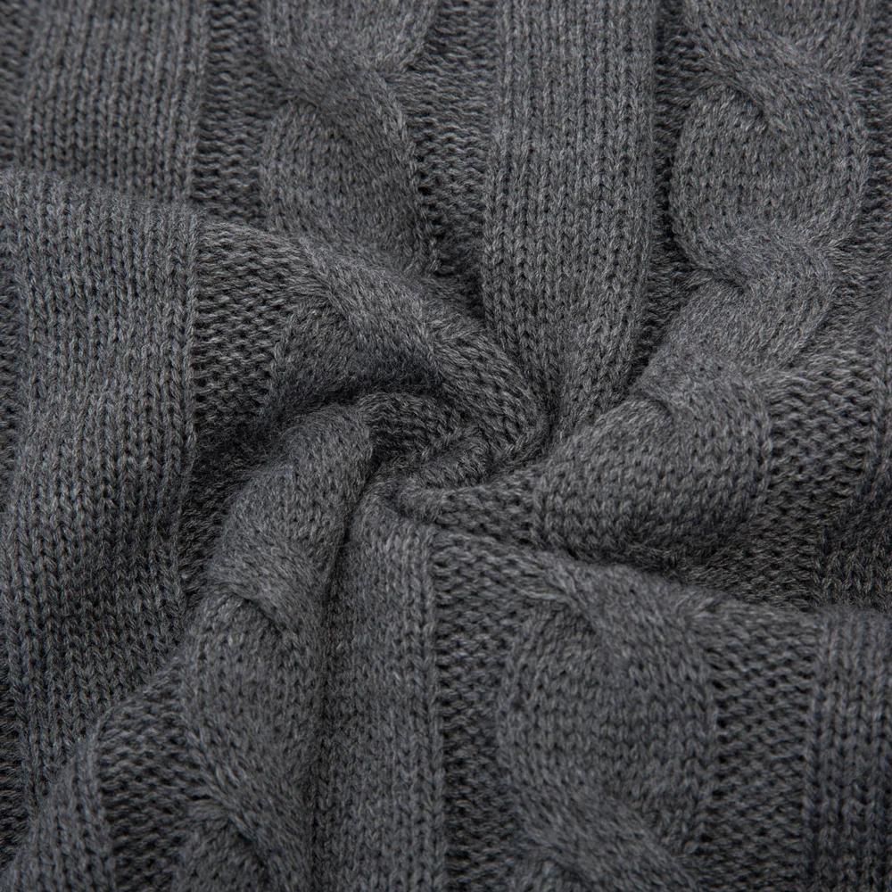 Мужской осенний теплый вязаный свитер, кардиган, утолщенная теплая Модная верхняя одежда