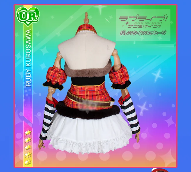 Индивидуальный размер Lovelive Sunshine Aqours Рождественский хор Руби Куросава косплей костюм лолита платье uniиз аниме одежда наряды