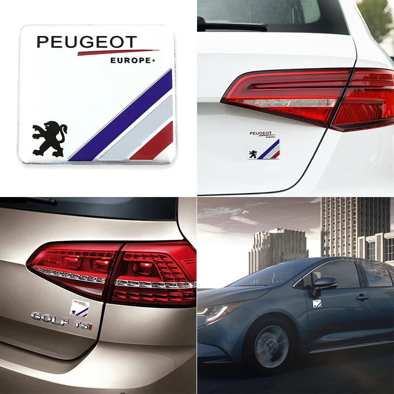 

1pcs Car Metal Sticker Automobile Emblems for Peugeots 107 108 206 207 308 307 508 2008 3008 Auto Decal Car Accessories Gadgets