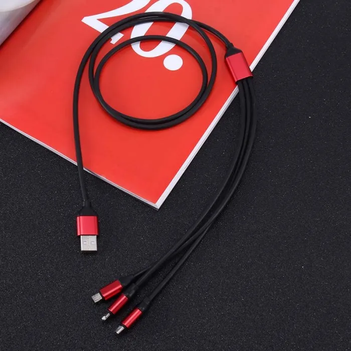 3 в 1 1,2 м СВЕТОДИОДНЫЙ модуль панели управления usb type-C для зарядки Lightning кабели для iPhone samsung Xiaomi Hi 888