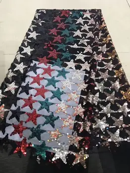 

nice looking feather embroidery tulle mesh lace fabric Cyndi-8.9404 with good quality for party dress