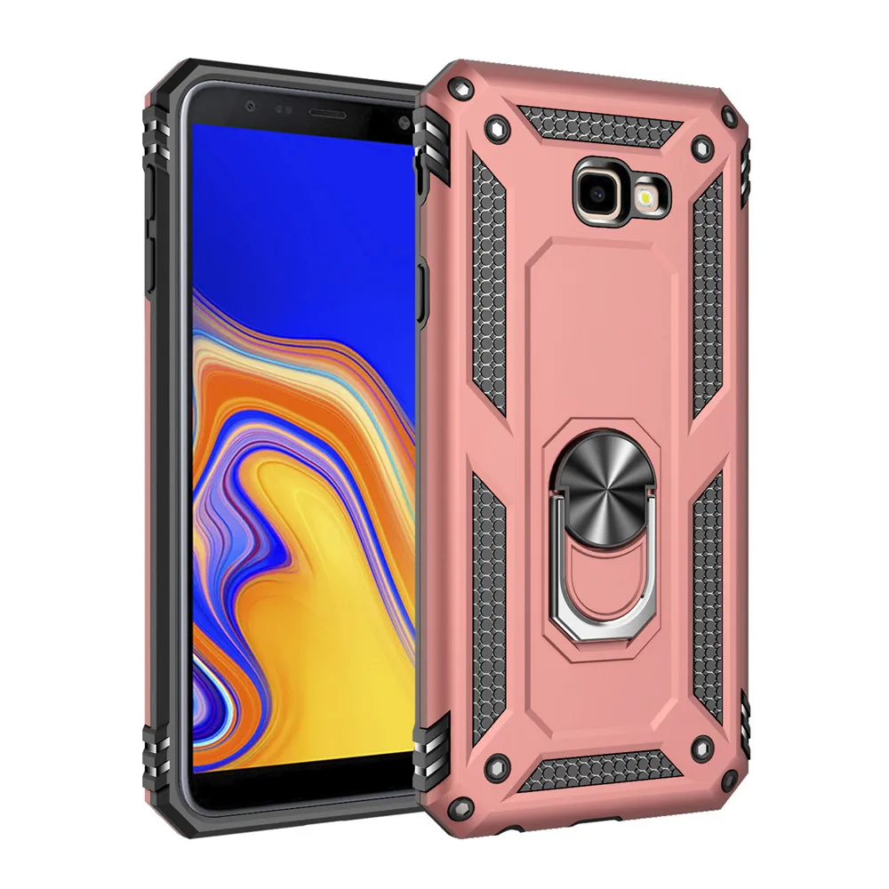 Чехол для samsung galaxy J4 J4 Plus Prime Core J415, чехол, задняя крышка, мягкий силиконовый Автомобильный кронштейн, чехол для телефона для samsung J4 - Цвет: Шампанское
