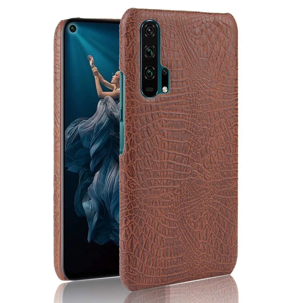 Крокодилья кожа чехол для huawei Nova 4 5 3i 5i Mate20X 20lite 20pro 30pro Honor play note10 9X pro 9Lite 8s 8c 10lite10i Magic2 - Цвет: Brown