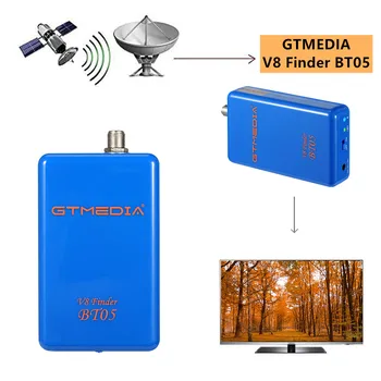 

GTMEDIA V8 Finder BT05 Mini Sat finder BT DVBS2 Satellite Finder Meter With Android & IOS System App Freesat BT03 Upgrad HD1080P