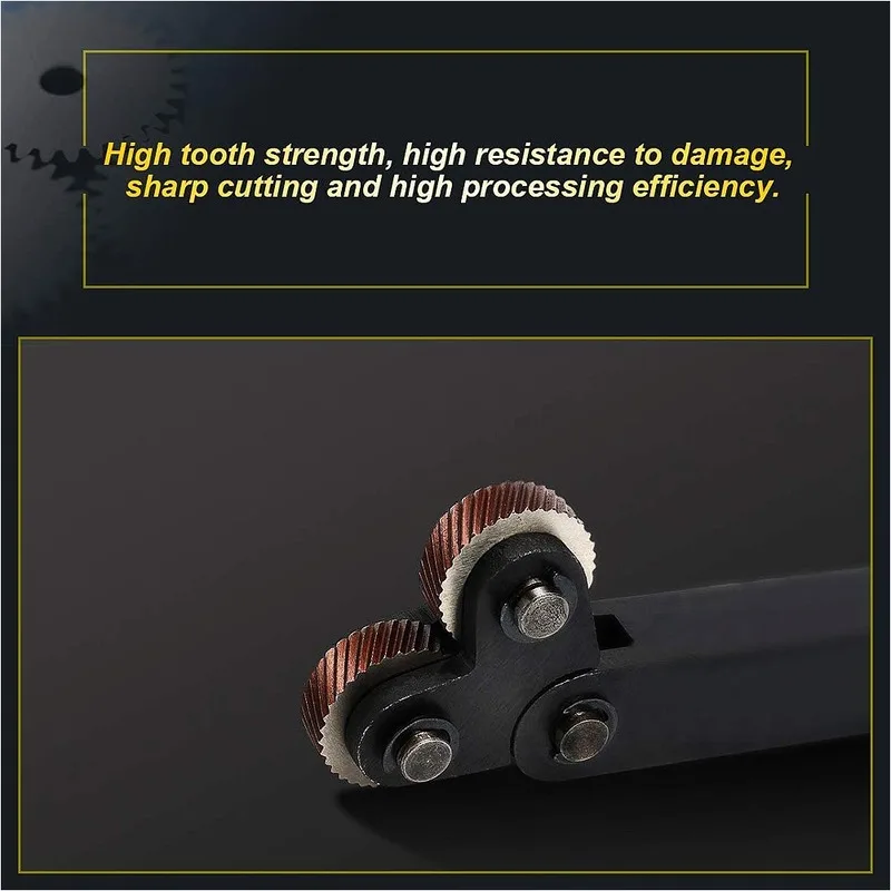 Knurling Tool 0.5/1/2mm Diagonal Dual Wheel Linear Knurl Set Steel Lathe Cutter Wheel Knurling Tool Holder Hob Set 7PCS knurling tool set