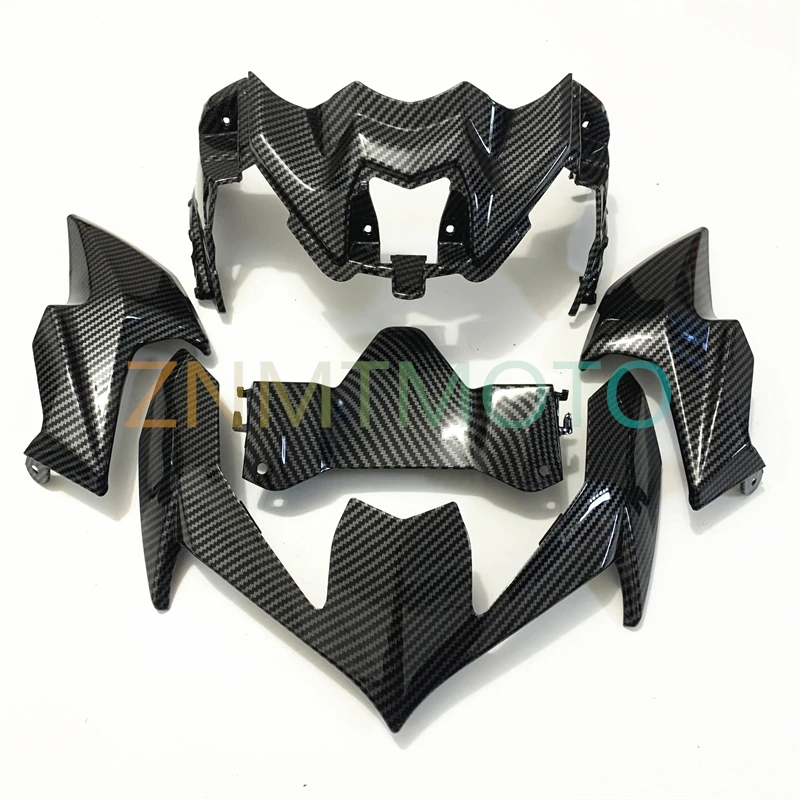 

Fit for Motorcycle Side Plate Headlamp Fairing Kawasaki Z900 2020 2021 ABS Carbon Black