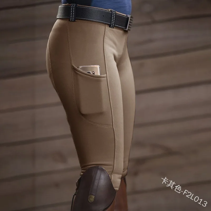 Женские брюки для верховой езды WEPBEL однотонные обтягивающие со средней талией |
