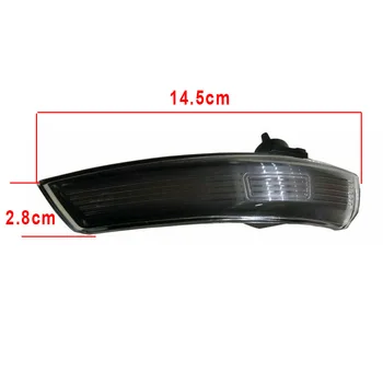 

Parts Turn Signal Lights Set 1 Pair Amber Rearview Indicator Dynamic Anti-scratches