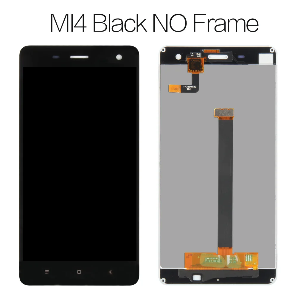 5," дисплей для XIAO mi 4, сенсорный ЖК-экран с рамкой для Xiao mi 4C, ЖК-дисплей mi 4 4C 4i mi 4i, Замена ЖК-дисплея - Цвет: Mi4 Black no Frame