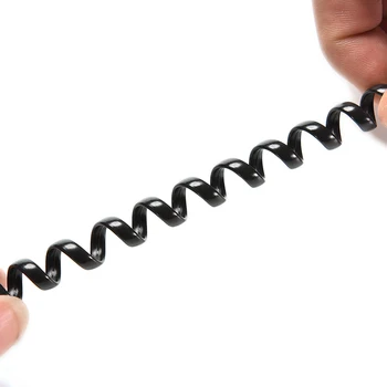 

Durable 2 Meter 6.5FT Telephone Handset Phone Extension Cord Curly Coil Line Cable Wire Telephone Coiled Cord