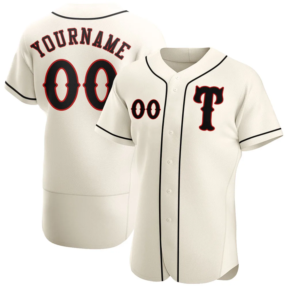 Baseball Jerseys Printing Team Name Number Retro Street Style Baseball Shirt Competition Training Men/Youth cotton t shirts baseball jersey mens jersey