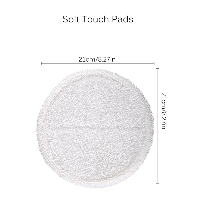 6 Pcs Mop Pads Replacement For Bissell 2124 2039A Spinwave Hard Floor Mop(2 Soft Contact Pads+ 4 Scrubby Pads