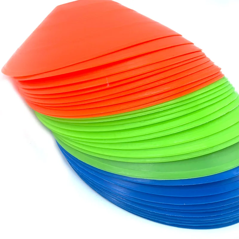 Lot De 20 Cônes D'Entraînement Sportif - Disques Football, Agilité, Marqueurs Polyvalents (5 Couleurs) - 3