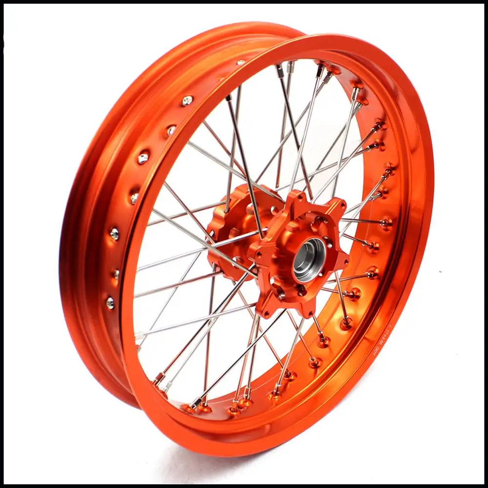 3 5/5 0 Supermoto спицевые колеса Supermotard комплект ободов для KTM SX SXF XC XCW EXC EXCF 125 150 200 250 300 350