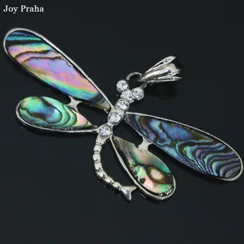 

Natural color abalone shell pendant / Dragonfly design fashion sweater pendant 21*55mm / wholesale dropshipping