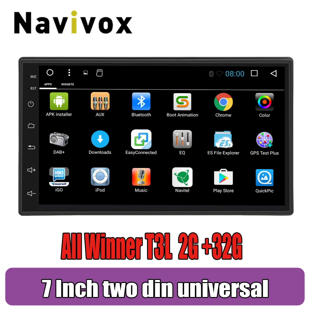 Navivox 7 &quot2Din 8 1 Автомобильный DVD плеер для Nissan Volkswagen TOYOTA Honda KIA Hyundai Lada Renault mazda