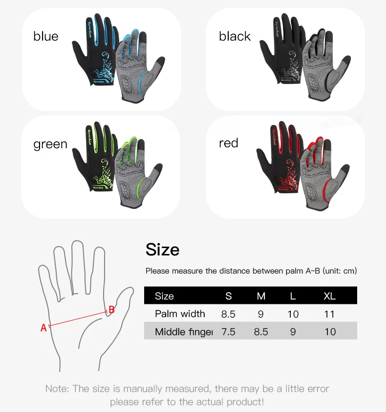 Cycling Gloves Men Sports Bicycle Gloves Touchscreen Shockproof Cycling Gloves Anti Slip Bike Gloves 5