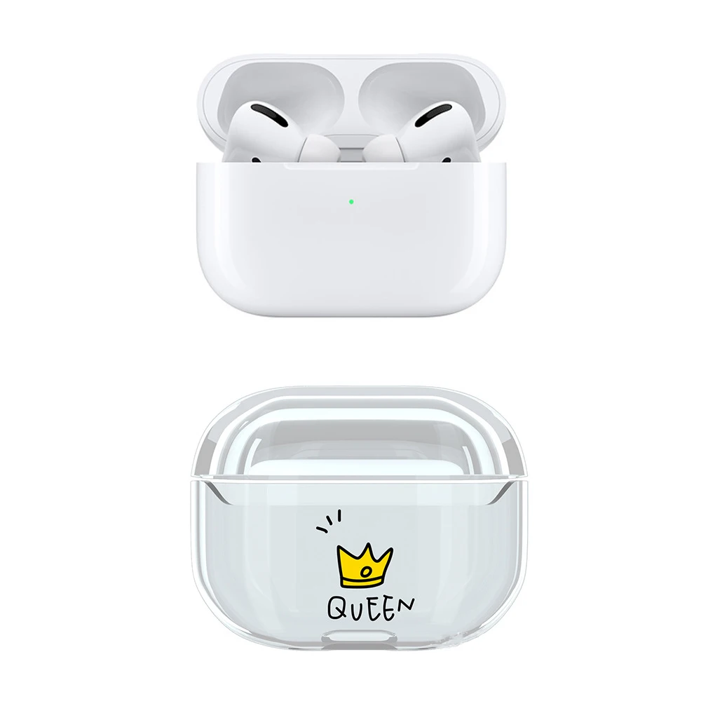 Модный жесткий чехол из поликарбоната для Apple Airpods Pro чехол Роскошный прозрачный защитный чехол для наушников с Bluetooth для Air Pods 3 жесткий чехол