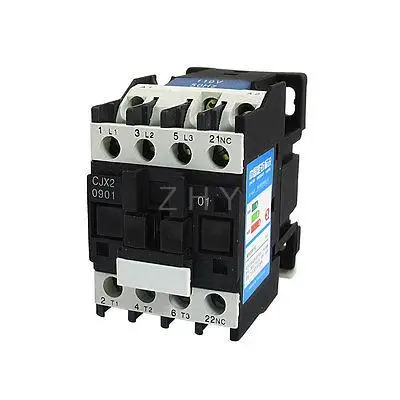 CJX2-0901 660 В 3 полюса 3 P NC 35 мм din-рейка контактор переменного тока 110 В катушка